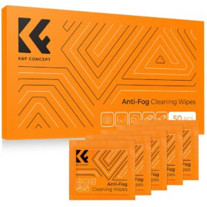K&F Concept Anti Fog Cleaning Wipes, 10x15cm, 50pcs White (KF08.034)